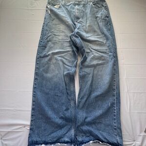 Vintage Bullhead Baggy Jeans Mens 38x32 Blue Denim Wide Leg Skater Y2K 131RE4001